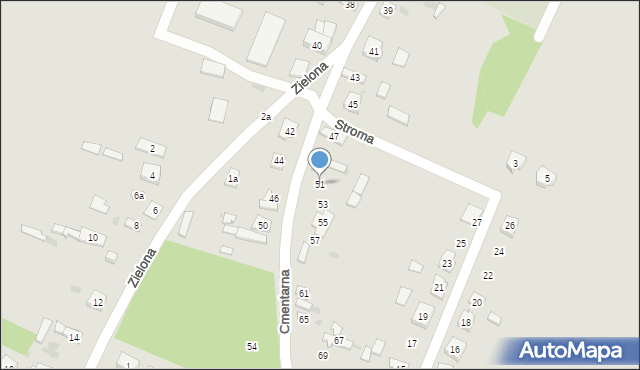 Przyrów, Cmentarna, 51, mapa Przyrów