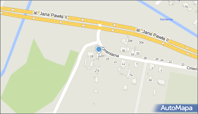 Skarżysko-Kamienna, Cmentarna, 17, mapa Skarżysko-Kamienna