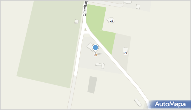 Skierbieszów, Cmentarna, 18, mapa Skierbieszów