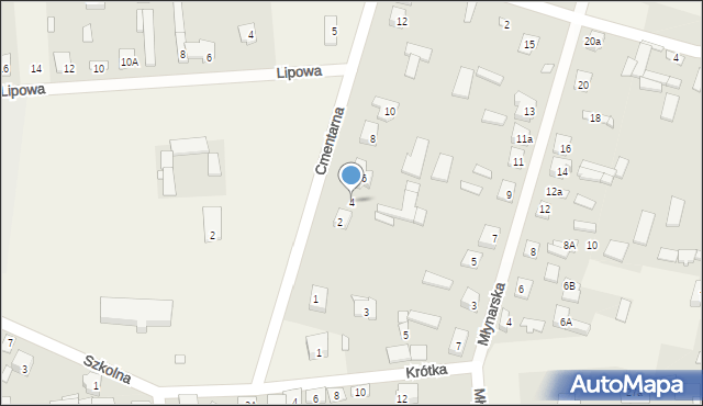 Stanisławów, Cmentarna, 4, mapa Stanisławów