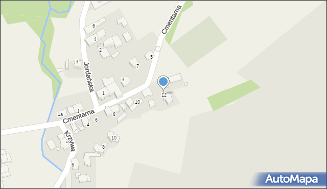 Stary Ujazd, Cmentarna, 12, mapa Stary Ujazd
