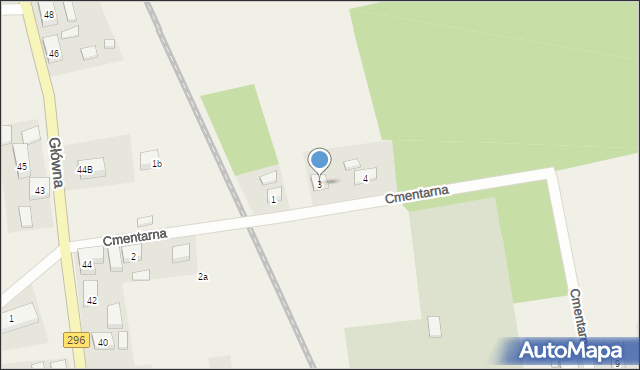 Stary Węgliniec, Cmentarna, 3, mapa Stary Węgliniec