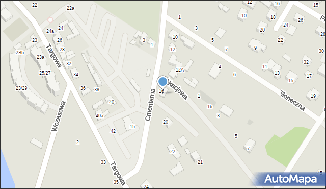 Stryków, Cmentarna, 18, mapa Stryków