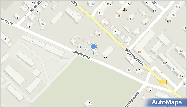 Strzelce Krajeńskie, Cmentarna, 10A, mapa Strzelce Krajeńskie