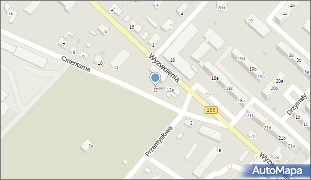 Strzelce Krajeńskie, Cmentarna, 12, mapa Strzelce Krajeńskie
