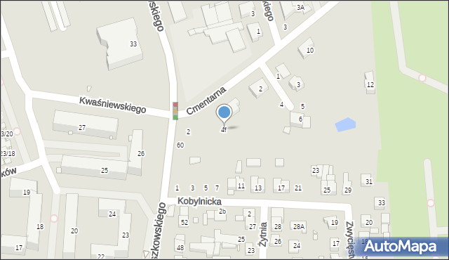 Swarzędz, Cmentarna, 4f, mapa Swarzędz