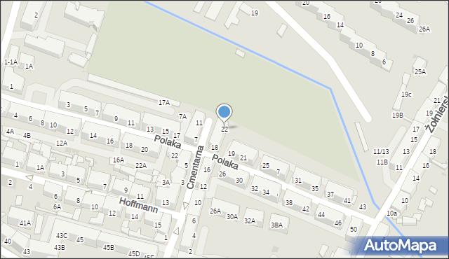 Świętochłowice, Cmentarna, 22, mapa Świętochłowice