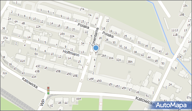 Świętochłowice, Cmentarna, 8, mapa Świętochłowice