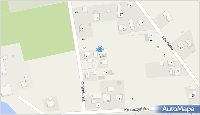 Tomnice, Cmentarna, 8, mapa Tomnice