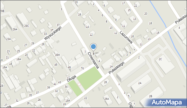 Warka, Cmentarna, 8, mapa Warka