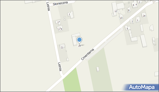 Wola Krzysztoporska, Cmentarna, 15, mapa Wola Krzysztoporska