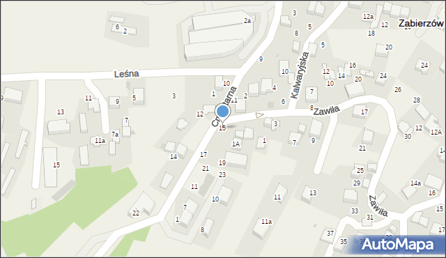 Zabierzów, Cmentarna, 15, mapa Zabierzów