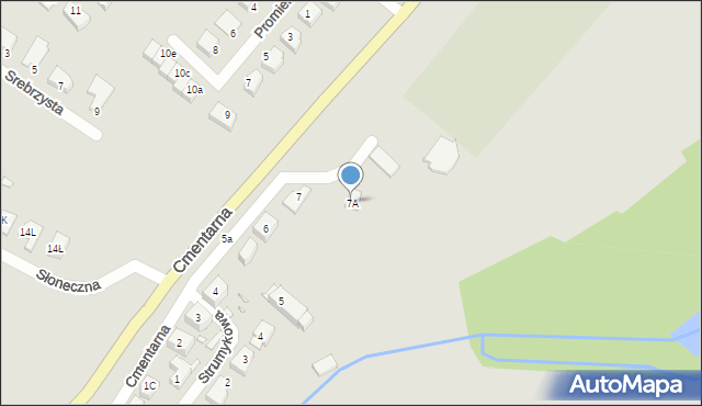 Zgorzelec, Cmentarna, 7A, mapa Zgorzelec