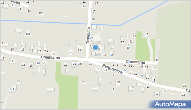 Zwoleń, Cmentarna, 31, mapa Zwoleń