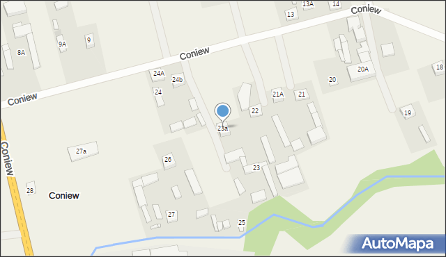 Coniew, Coniew, 23a, mapa Coniew