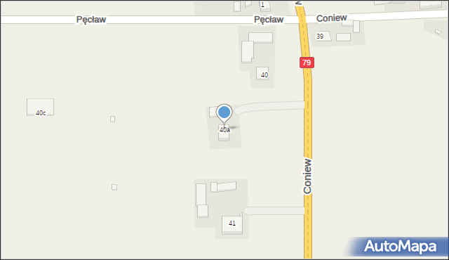 Coniew, Coniew, 40a, mapa Coniew