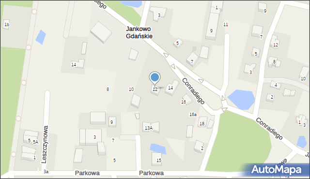 Jankowo Gdańskie, Conradiego Karola, 12, mapa Jankowo Gdańskie