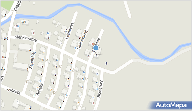 Jelenia Góra, Conrada Josepha, 12, mapa Jelenia Góra