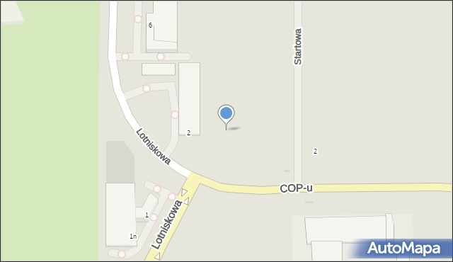 Mielec, COP-u, 14, mapa Mielca