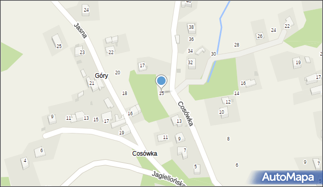 Ochojno, Cosówka, 15, mapa Ochojno