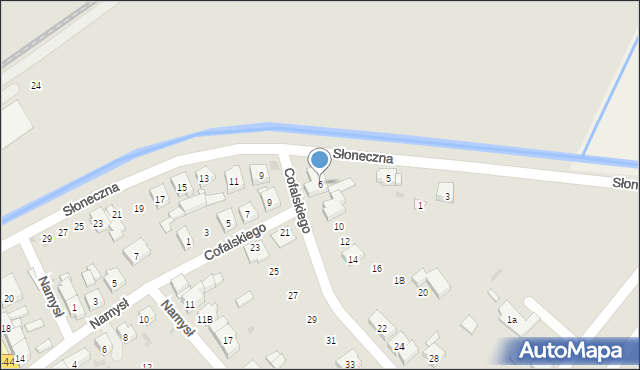 Odolanów, Cofalskiego, 6, mapa Odolanów