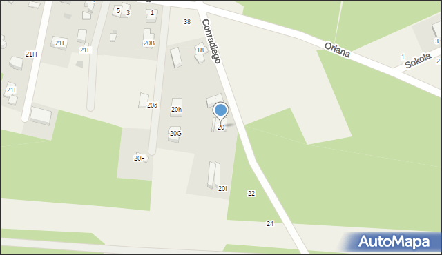 Sulmin, Conradiego Karola, 20, mapa Sulmin