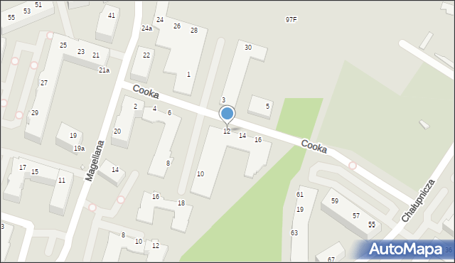 Wrocław, Cooka Jamesa, 12, mapa Wrocławia