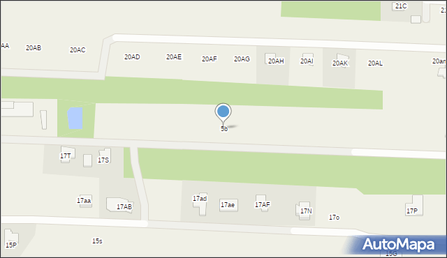 Chrzanów Mały, Cukierkowa, 5b, mapa Chrzanów Mały