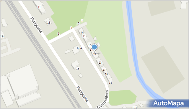 Ciechanów, Cukrownicza, 19, mapa Ciechanów