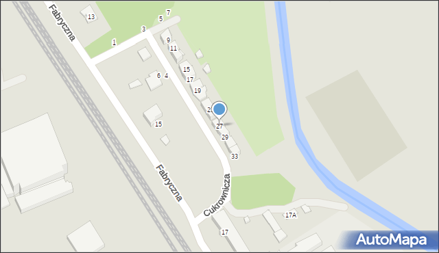 Ciechanów, Cukrownicza, 27, mapa Ciechanów