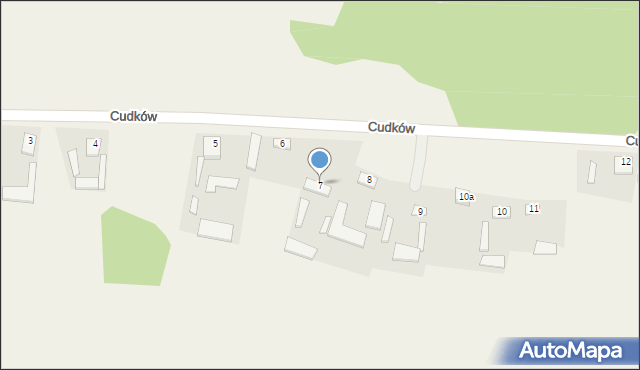 Cudków, Cudków, 7, mapa Cudków