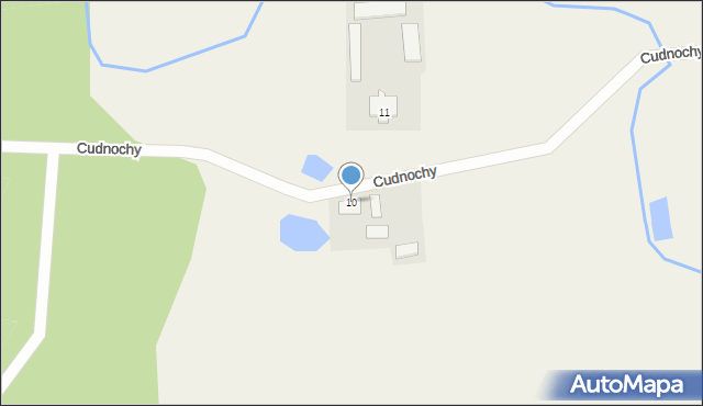 Cudnochy, Cudnochy, 10, mapa Cudnochy