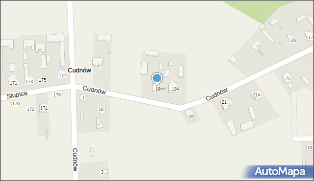 Cudnów, Cudnów, 4, mapa Cudnów