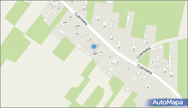 Cukrówka, Cukrówka, 13a, mapa Cukrówka