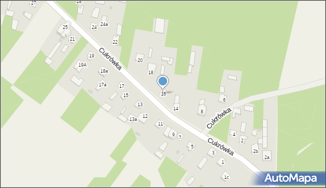 Cukrówka, Cukrówka, 16, mapa Cukrówka