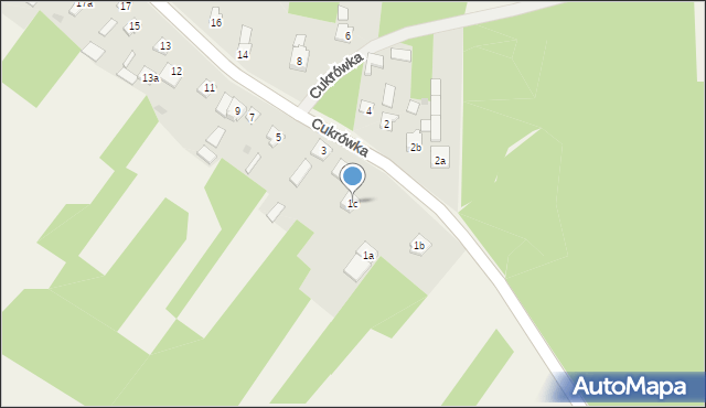 Cukrówka, Cukrówka, 1c, mapa Cukrówka