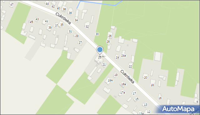 Cukrówka, Cukrówka, 25, mapa Cukrówka