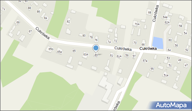 Cukrówka, Cukrówka, 63, mapa Cukrówka