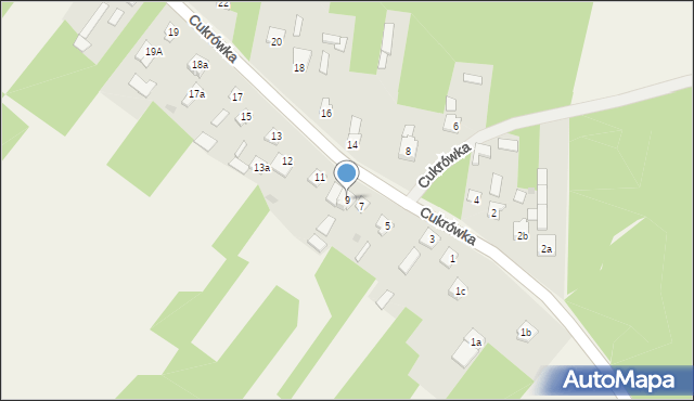 Cukrówka, Cukrówka, 9, mapa Cukrówka