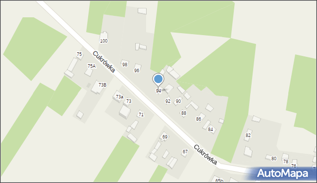Cukrówka, Cukrówka, 94, mapa Cukrówka