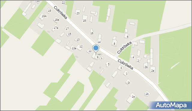 Cukrówka, Cukrówka, 9A, mapa Cukrówka