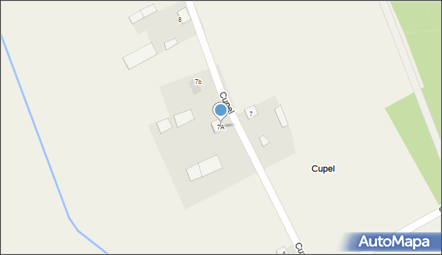Cupel, Cupel, 7A, mapa Cupel