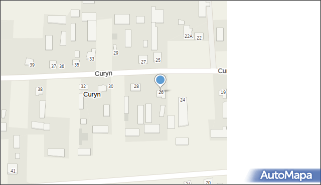 Curyn, Curyn, 26, mapa Curyn