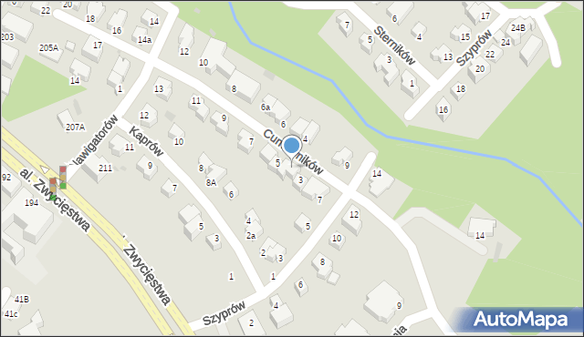 Gdynia, Cumowników, 3a, mapa Gdyni