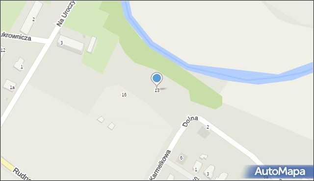 Głogów, Cukrownicza, 13, mapa Głogów