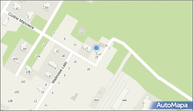 Jabłonna, Cudne Manowce, 19, mapa Jabłonna