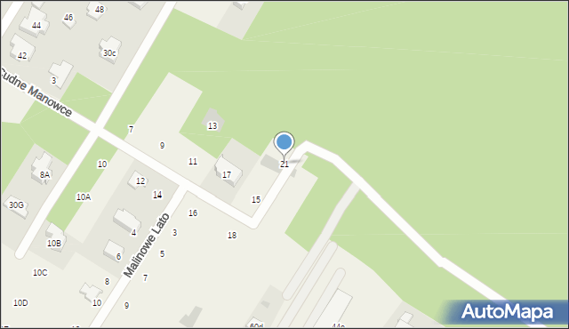 Jabłonna, Cudne Manowce, 21, mapa Jabłonna