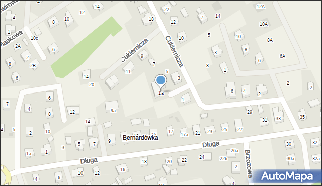 Kiełpino, Cukiernicza, 1a, mapa Kiełpino