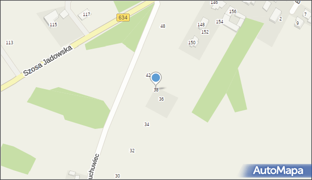 Stare Grabie, Cuchuwiec, 38, mapa Stare Grabie