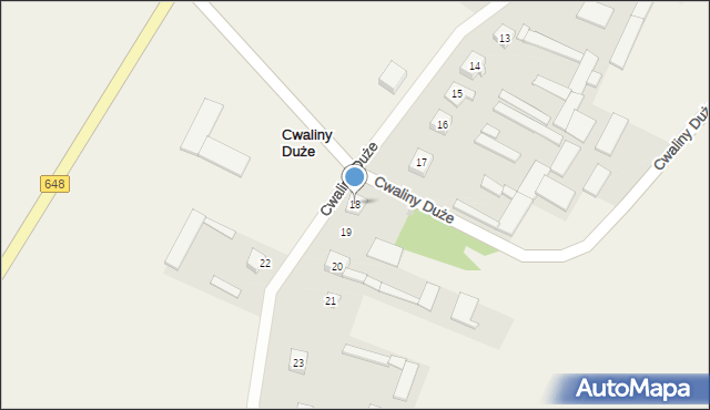 Cwaliny Duże, Cwaliny Duże, 18, mapa Cwaliny Duże
